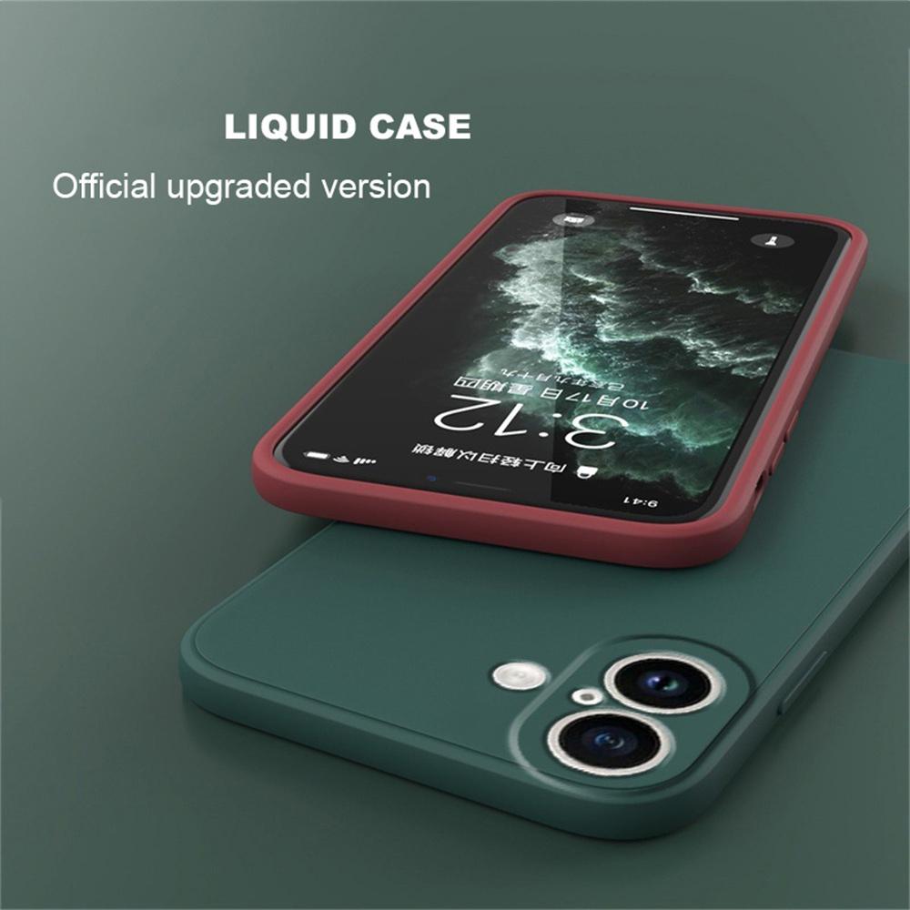 Original Iphone17 Liquid Silicone Protective Phone Cover Phone Accessories Fundas  Shockproof Cover For iPhone 17 TPU Case