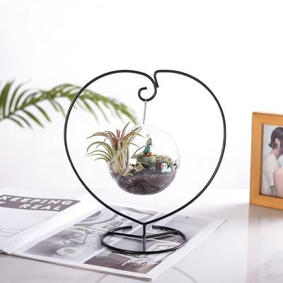 Suport Flori Creativ cu Cârlig Dublu în Formă de Inimă Suport de Afișare din Fier în Formă de Inimă/S Suport Simplu Ecologic pentru Sticle Plantă