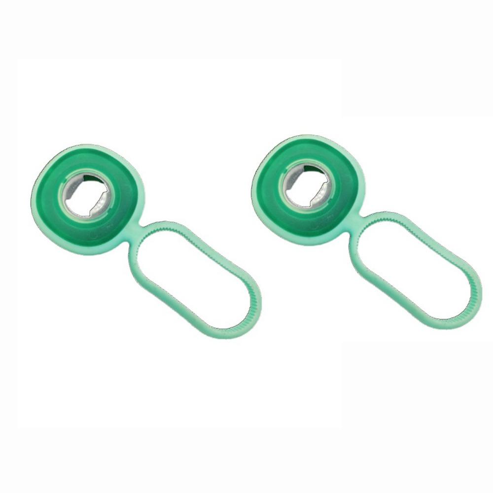 

2Pcs Non-Slip Beer Bottle Opener Portable Corkscrew Professional Belt Gear Can Opener for Home зелёный