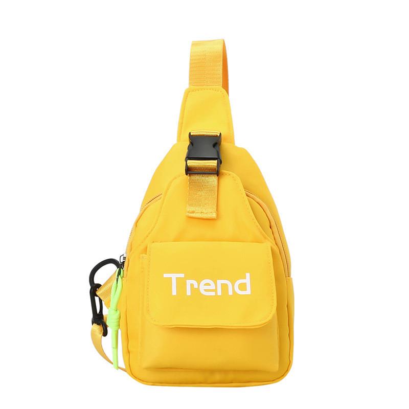 

Trendy Korean Style Children s Bag For Boys And Girls With Eye-catching Letter Pattern In Yellow And Black For Casual Outings жёлтый