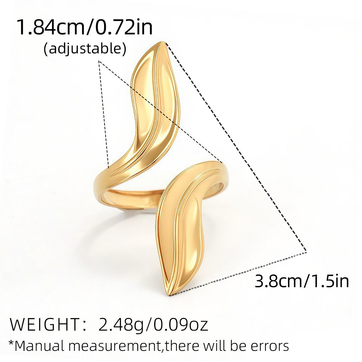 

Minimalist Line Ring 18K Gold Color Plated Stainless Steel Stackable Hollow Rings Women s Zircon Adjustable Rings Party Gift resizable