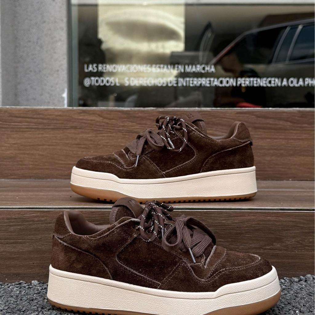 Leather retro German training shoes women's 2025 new lightweight soft-soled casual board shoes popular student casual shoes trend