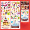 Children's Birthday Party Decoration, Window Scene Arrangement, Cake Shop Glass Stickers, Window Static Stickers, Decorative Window Stickers