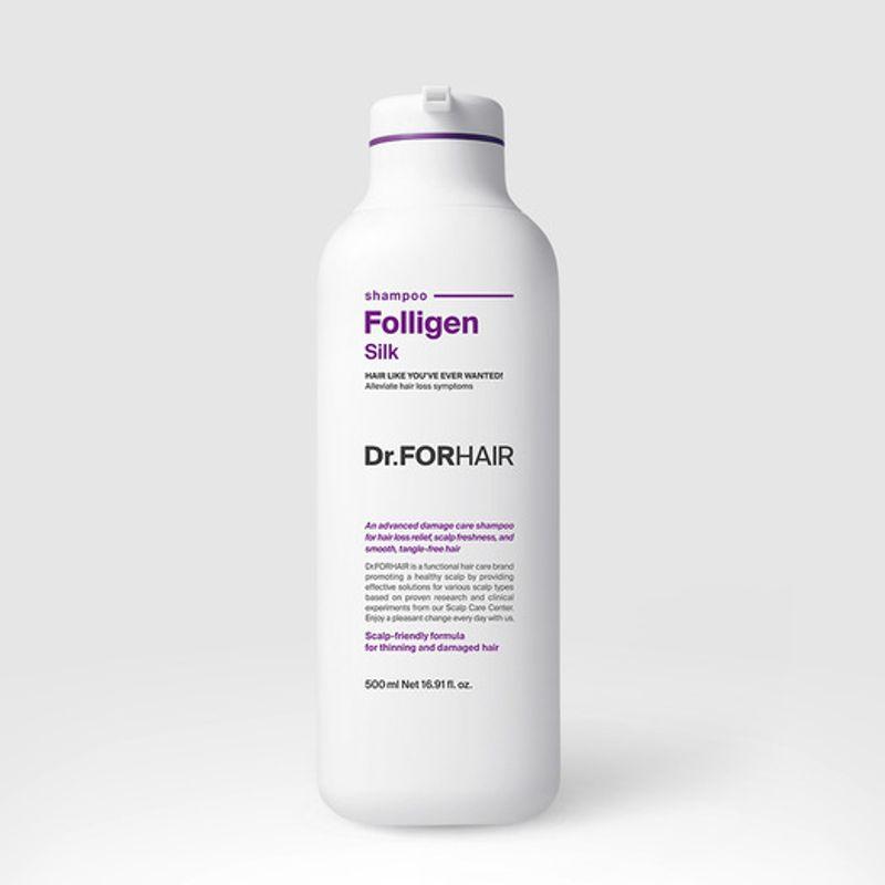 Dr. FORHAIR Damaged Hair Care, Hair Loss Relief, Folligen Silk Shampoo 500ml