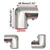 4PCS 2 Way Boat Hand Rail Fitting 22MM/25mm/30mm/32mm Stainless Steel 90 Degree Elbow Pipe Connector for Marine Yacht Boat Accessories