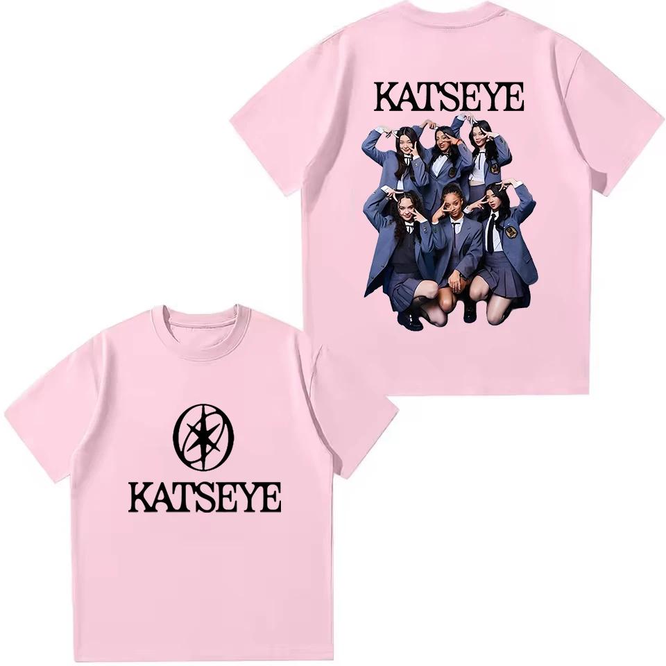 Fashion Katseye Beautiful Chaos Graphic Kids T Shirt Breathable Round Neck Short Sleeve Summer Girl Boy Tops Children Clothing