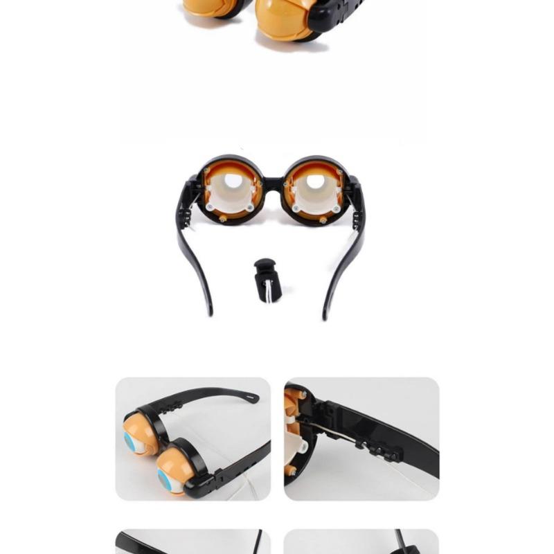 Creative Novelty Pull String Winking Trick Glasses Spoof Funny Crazy Glasses Toys Gifts for Adults and Children