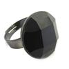 Les Trésors De Lily [N3075] - Bague Créateur 'Sissi' noir