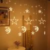 Starry Sky LED Curtain Lights for Christmas & Birthday Room Decoration