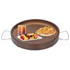Round Arm Cup Holder Tray Folding Portable Multifuntional Anti Slip Armchair Organizer Wood Couch Ar