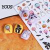 Cartoon Nail Art Halloween Stickers, Pumpkin Ghost Bat Decals for Waterproof Stickers Decorations, Self-Adhesive Holiday Manicure Women Long Lasting