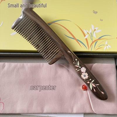 Tan Mujian Solid Wood Comb Gift Set