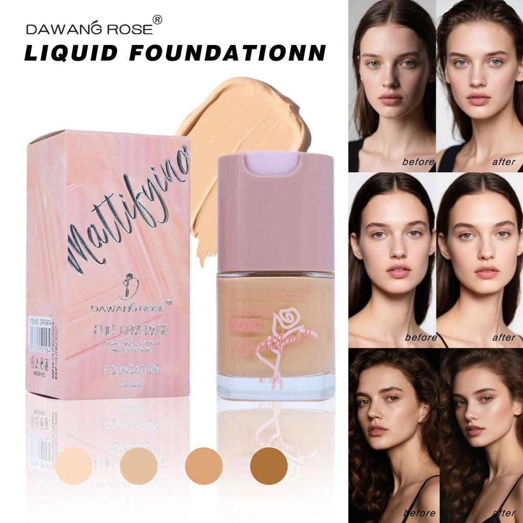 Foundation Flüssiger Concealer Ölkontrolle Langanhaltendes Make-up Natürlich Wasserdicht Schweißfest BB Cream