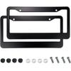1/2Pcs Stainless Steel License Plate Bracket Bracket Car Label Frame Universal License Plate Frame American License Plate Frame License Plate Covers