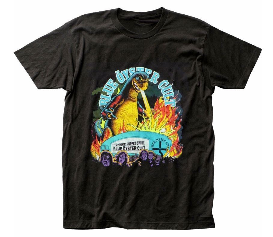 Blue Oyster Cult Godzilla Reaper T-Shirt s-5xl Black Graphic XXXXL
