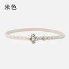 Flower Pin Buckle Leather Women'S Thin Belt Cowhide Women'S Jeans Casual Pants Women'S Belt
