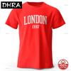 Unisex London 1987 Vintage Tshirt Sport Soft 100cotton Print Oversized Tees Sportswear 2026 Summer Oneck Breathable Casual Tops