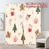 2pcs,Curtains Christmas Cute Decorations (3) Print Popular Curtains 100% Polyester Curtains Festive Perfect for Bedroom,