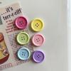 6/12pcs Button Refrigerator Sticker Home Decoration Refrigerator Magnetic Stickers Ins Plastic Refrigerator Sticker Nordic 3cm
