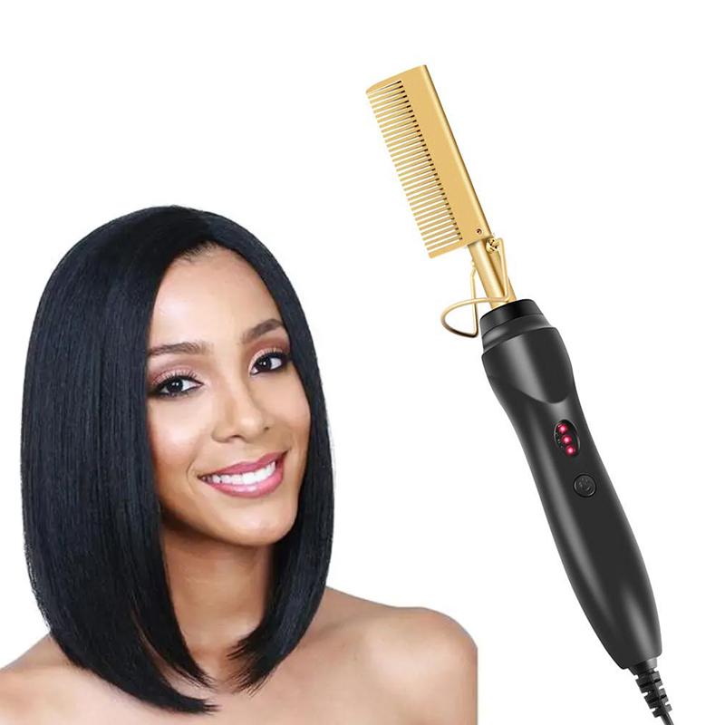 Portbale Hot Comb Straightener Electric Hair Straightener Private Label Hot Comb Electric Hot Comb for Wigs