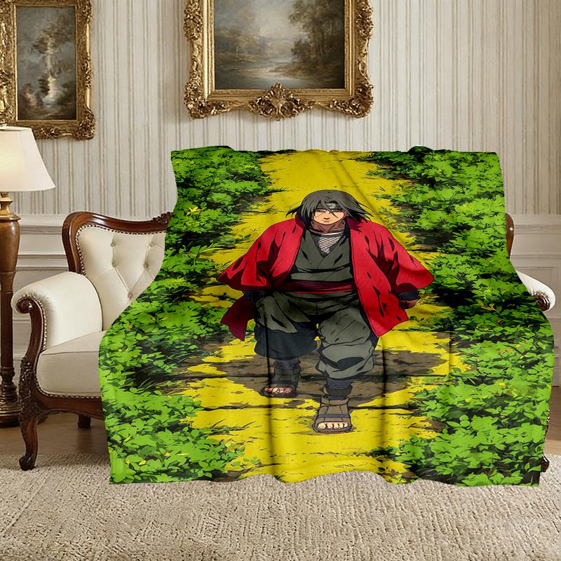 Naruto Pattern Blanket, Cozy Blanket for All-Season Comfort On Sofas, Beds, Office, Car, Camping and Travel
