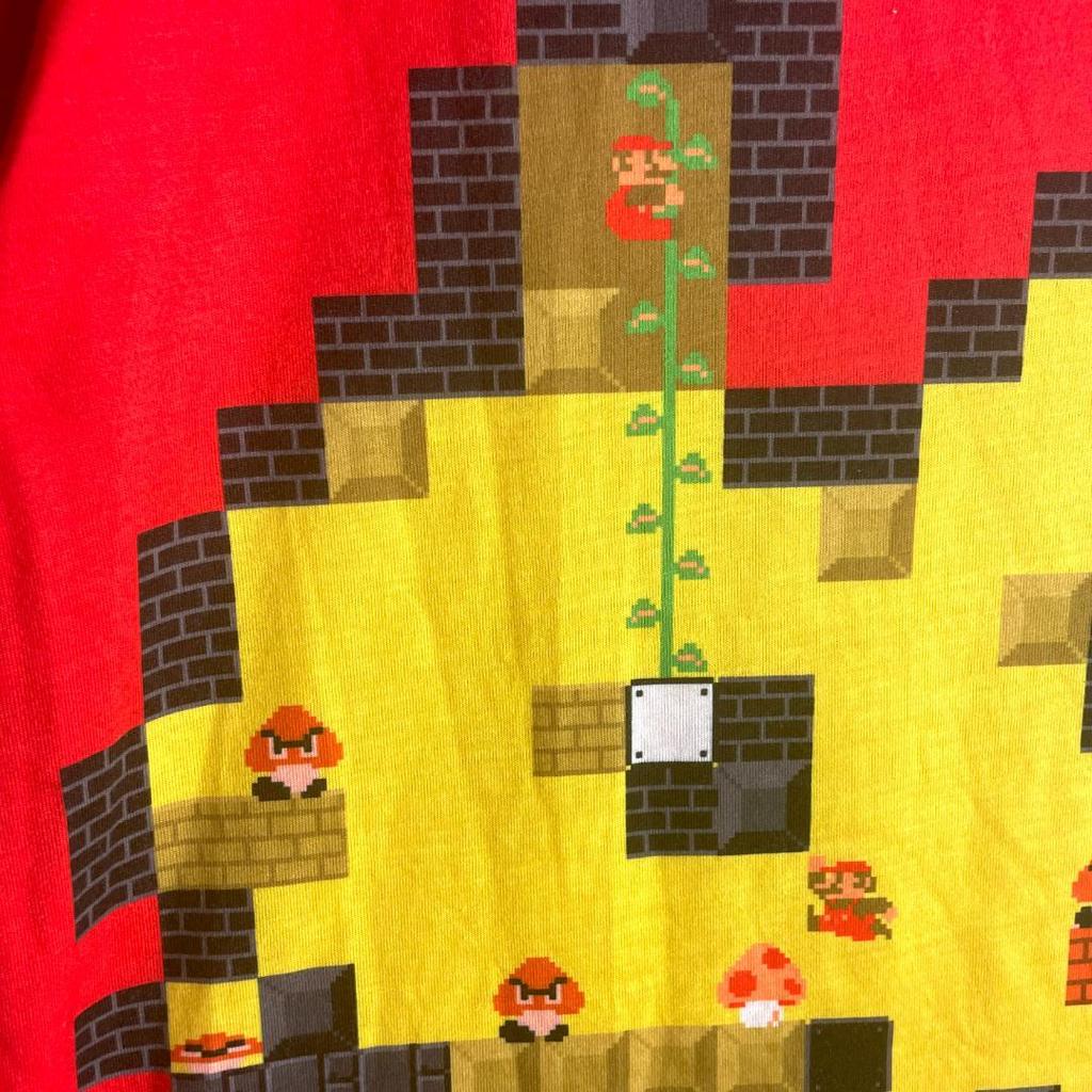 [USED] Mario Pokemon Pikachu T-shirt Pokemon Center Shibuya 8BIT