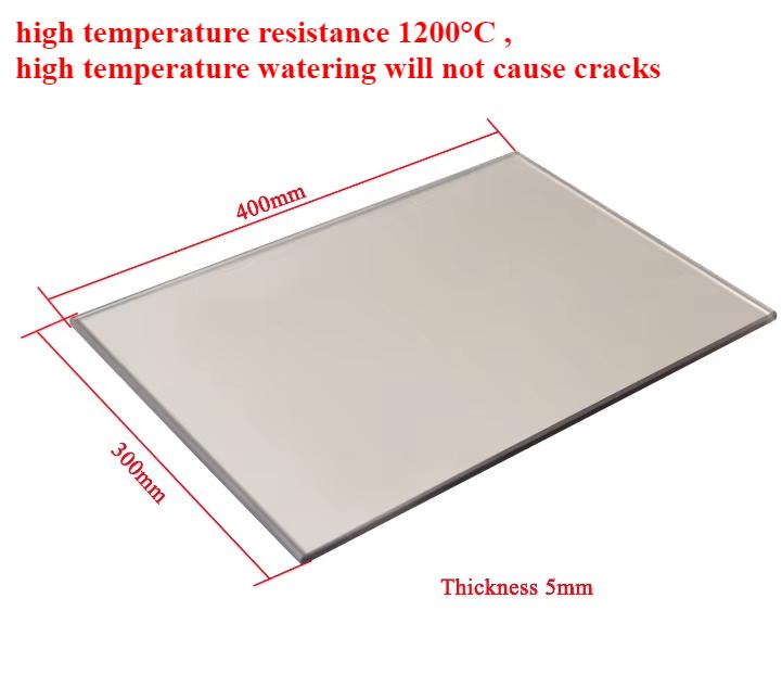 1 PZ Vetro porta camino stufa a legna ceramica microcristallina trasparente Resistente alle alte temperature Vetro spessore 4mm/5mm