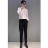 2025 Spring-Autumn Men's Slim Non-Iron Korean Style Long-Sleeve Business Shirt