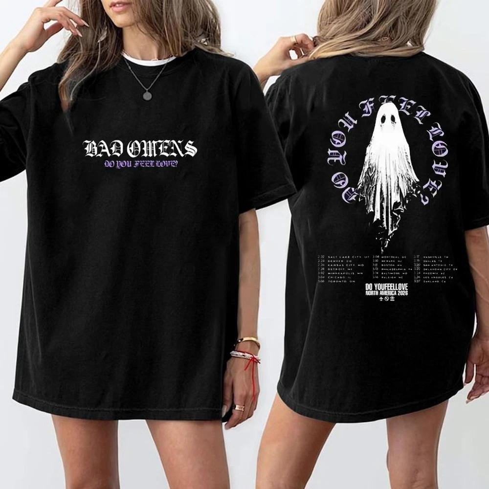 

Retro Bad Omens Tour Tee 2026, Bad Omens and Beartooth Rock Fans Tee S