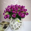 European & Korean Style Artificial Rose Bouquet - 15 Small Roses for Home Decor and Weddings