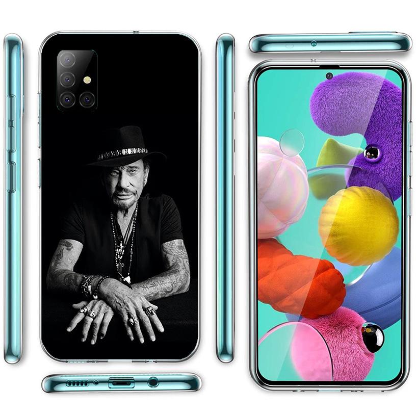 Johnny Hallyday Music Phone Case For Samsung Galaxy A52 A32 A22 A12 A51 A31 A50S A30S A20S A10S Note 20 Ultra 10 Plus S10 A72 A7