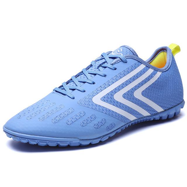 Men ‘S Football Shoes Outdoor Sneakers Children Spike Football Shoes Non -Slip Spike Competitive Sports Training