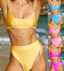 Bikini Xuanlang din Catifea Aurie: 17 Culori, Design Sexy Triunghiular, Costum de Baie Decupat pentru Femei