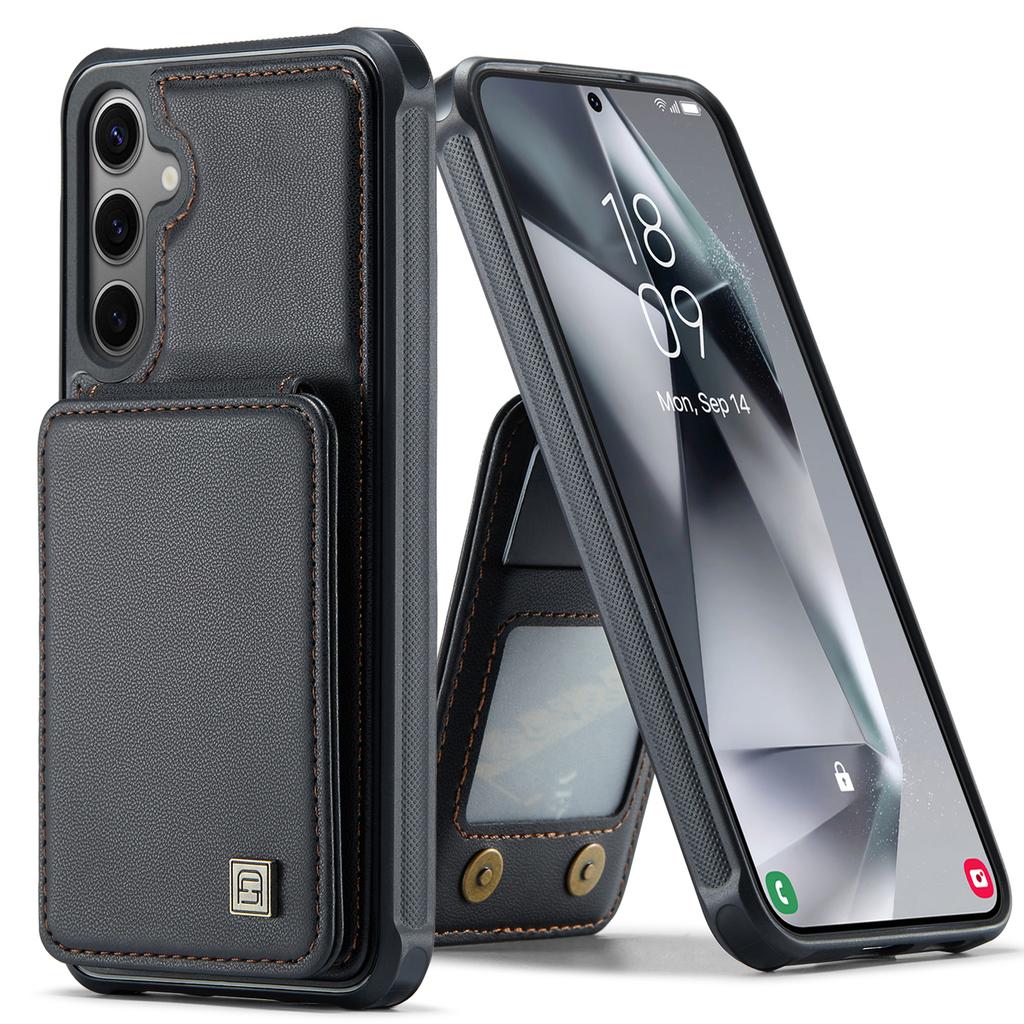 Magnetic Cards Solt Wallet Leather Case for Samsung Galaxy S24 Ultra S23 FE S22 Plus A55 A35 A15 A54 A14 A24 A34 5G Stand Cover