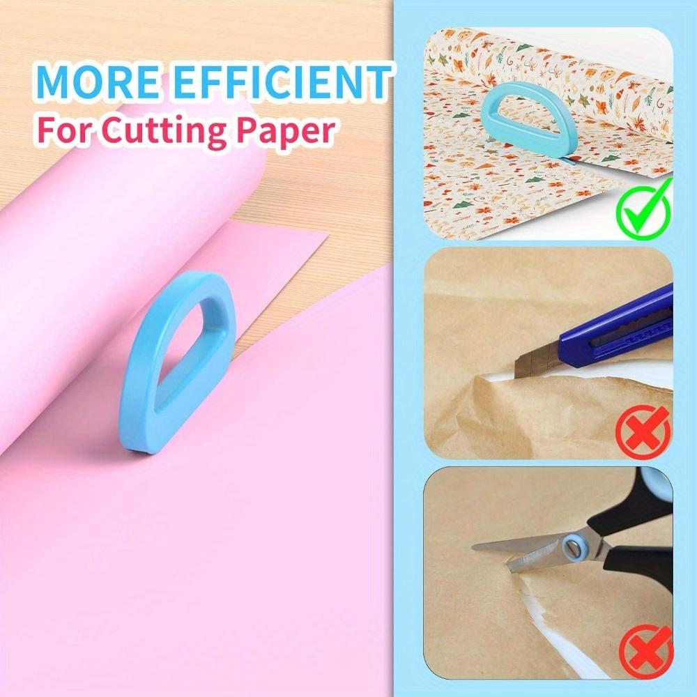 Gift Wrapping Paper Cutter, Handmade DIY Cutting Tool - Suitable for Office/Christmas/Halloween,a Portable Sliding Paper Trimmer