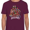 Aston Villa Klubowe Legendy Bordowy Unisex Koszulka dla Dorosłych S-2XL Koszulka dla Fanów Villa