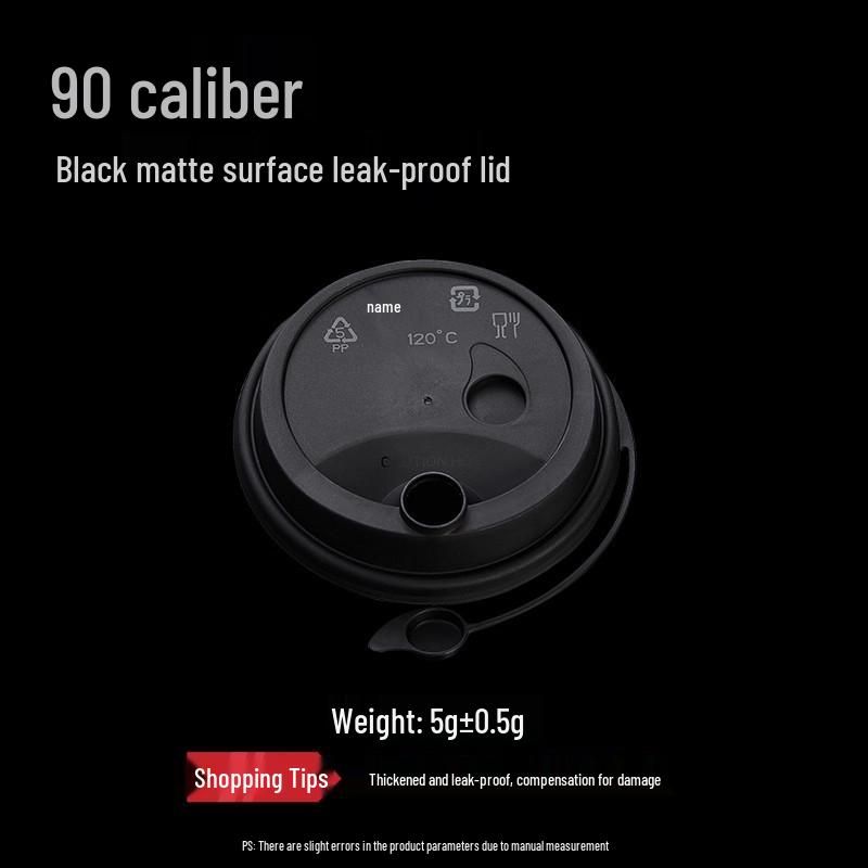 90 Caliber Frosted Transparent Food-Grade PP Milk Tea Cups with Lids 50 pieces
