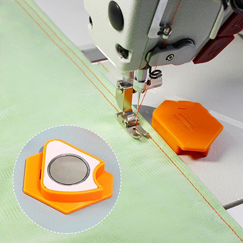Sewing Magnetic Seam Guide Multifunctional Seam Guide Hemmer Guide with Scale General Sewing Supplies for Fabric Polygonal Seam