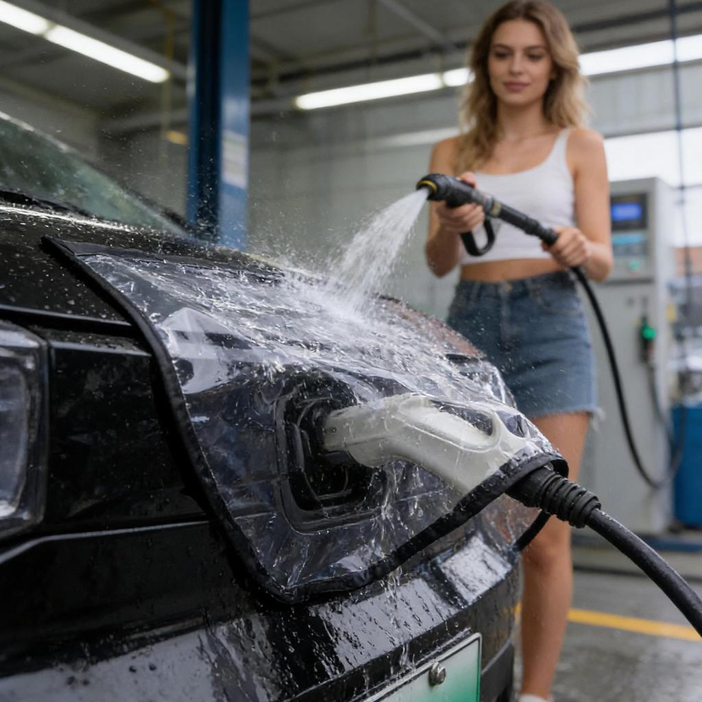 Kryt zásuvky nabíječky pro elektromobil Venkovní Vodotěsný Odolný proti sněhu Silně magnetický Kryt nabíjecího portu pro sníh a déšť pro
