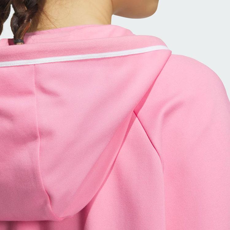 Adidas Verbiage Crop Jacket With Spliced Print and Hood Women Outerwear Prayer-Pink JI8900