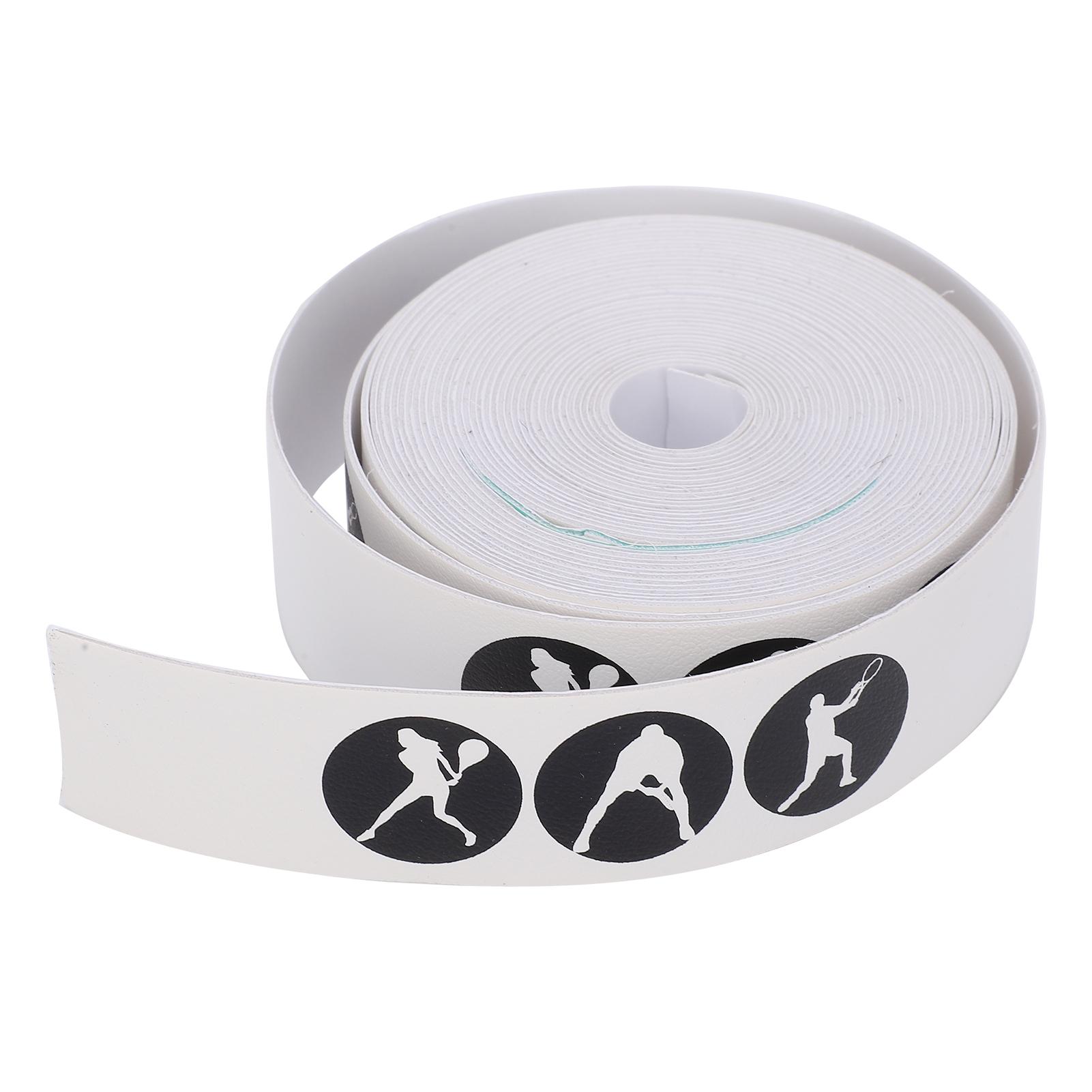 

Tennis Racket Head AntiScratch Tape Racket Head Frame Guard PU Protective Sticker белый