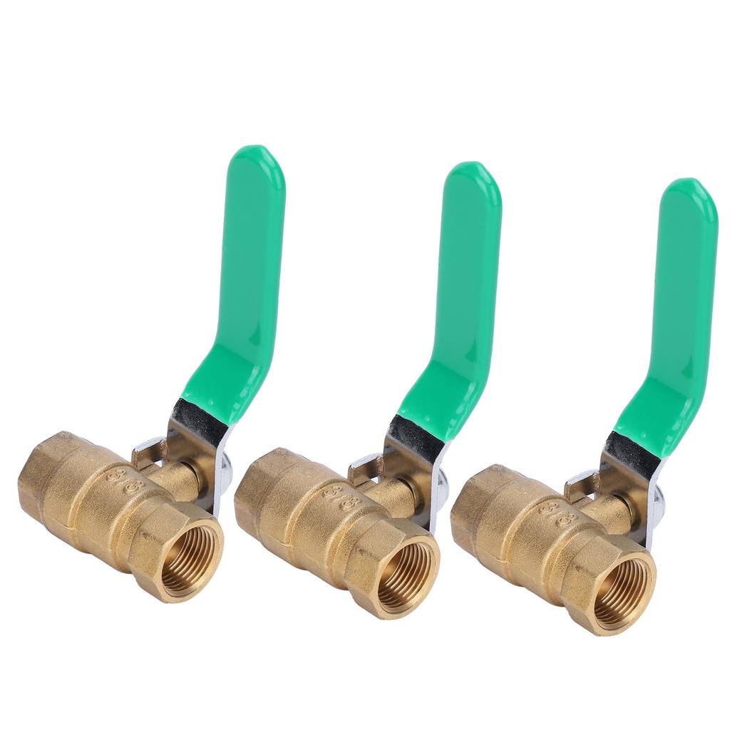 38in Brass Ball Valve Double Corrosion Resistant Female Thread Water Pipe Ball Valve