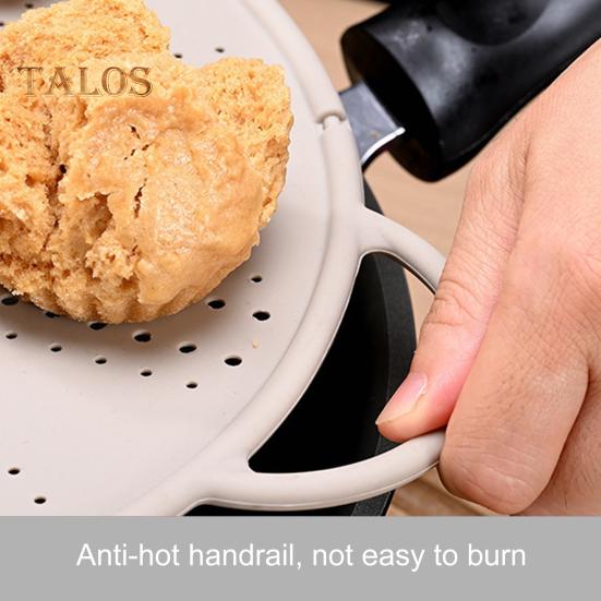 Silikonová stříkací síto na pánev Tuk Ochrana proti stříkající vodě s rukojetí Tepelná izolace Chladicí podložka Sítko Odkapávací deska pro pečení Vaření