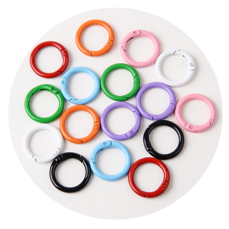 Yogodlns 10Pcs/Set 33MM High quality Plated Gate Zinc Alloy Hooks Snap Clasp Clip Bag Belt Buckle Spring O-Ring Buckles Carabiner Purses Handbags