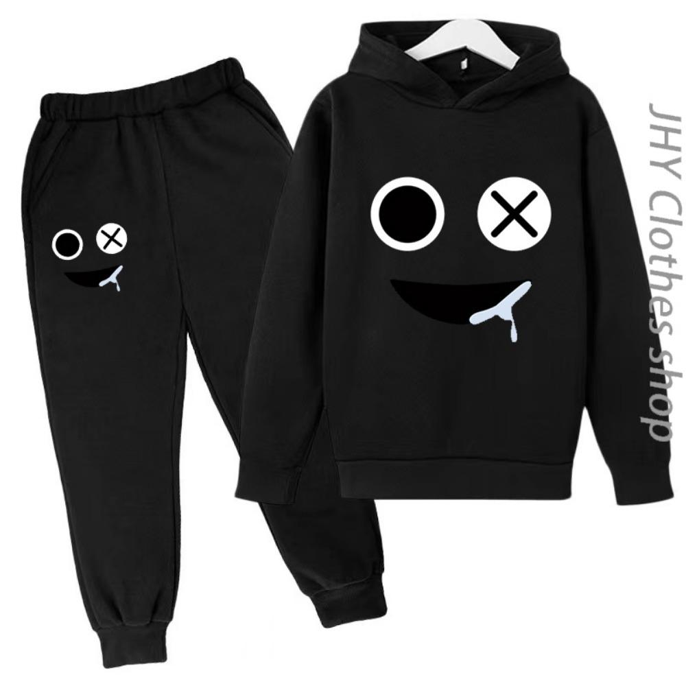 Children Set Boys Girls Kids Clothing Sweatshirt 3-12 Years Toddler Printing Spring Sports Leisure Time Hoodies