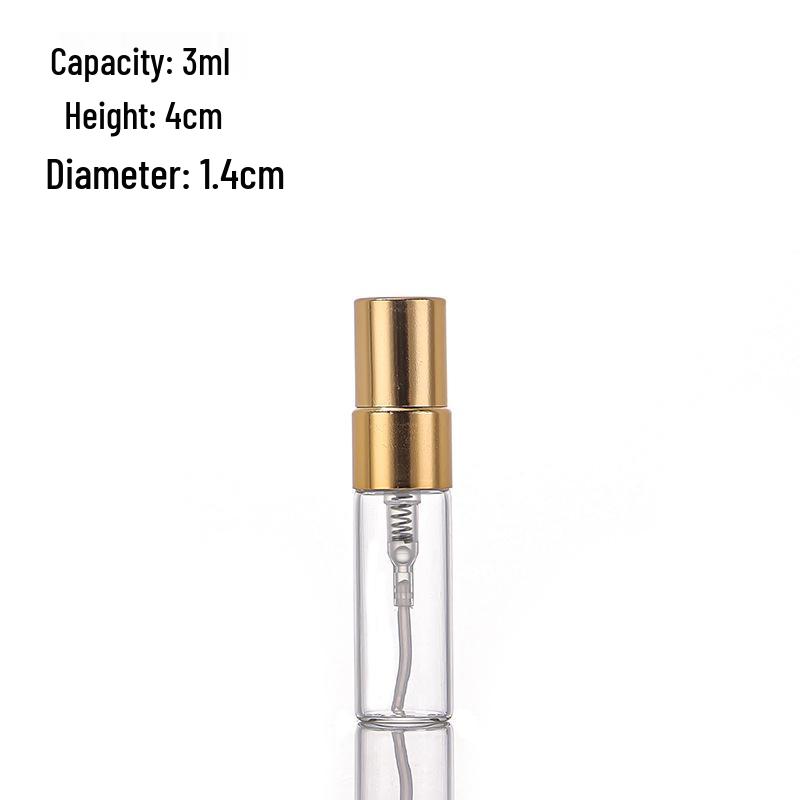 Perfume Refillable Glass Spray Bottles - 2ml, 3ml, 5ml, 10ml Flower Water Sample Sizes