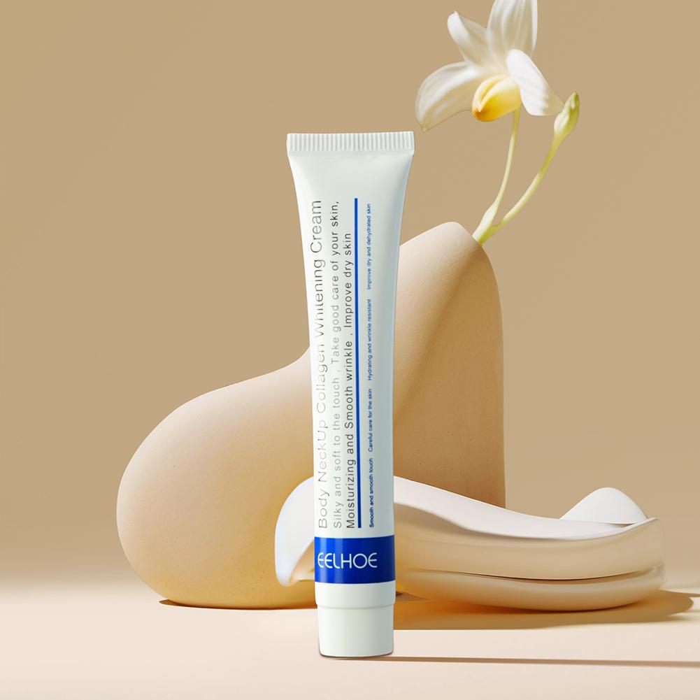 EELHOE Collagen Neck Cream Lightens Neck Fine Lines Wrinkles Anti-aging Lifts Tightens Skin Moisturizing Neck Whitening Cream