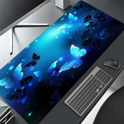 Blauwe Vlinder Muismat Bureau Mat Grote Gaming Muismat Gamer Kantoor Mat Muismat Mat Unisex