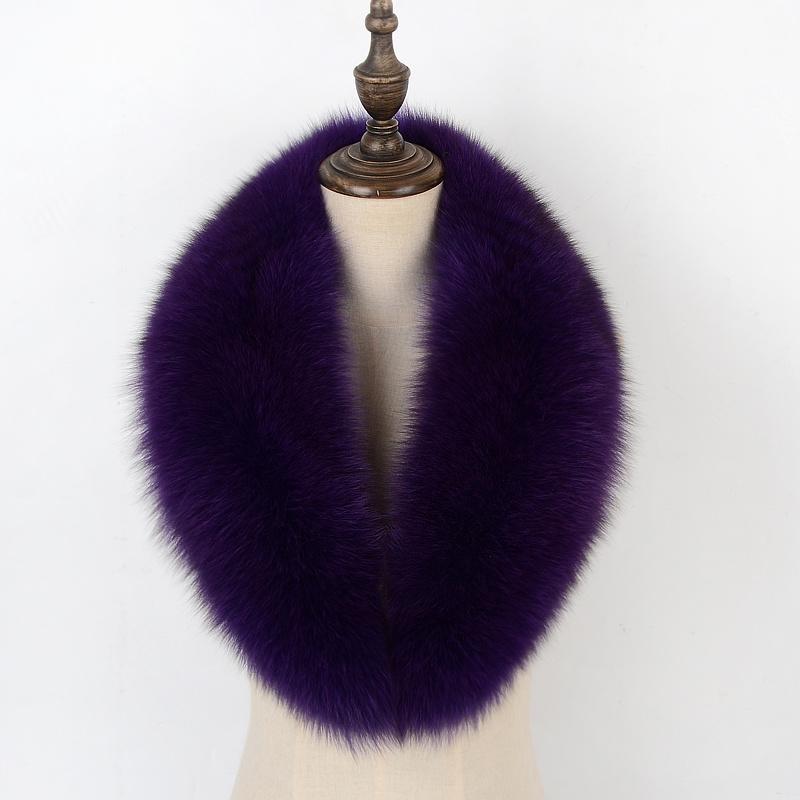 Real Fox Fur Collar Women Winter Natural Fur Scarf Fluffy Fur Shawls For Women Collars Men Coat Large Size Neck Warmer Scarves