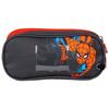 Trousse Scolaire 2 Compartiments Avengers - Multicolore - 22 - 5x8x10 cm - 100% Polyester - Fermeture -clair - Motif Hulk - Spiderm